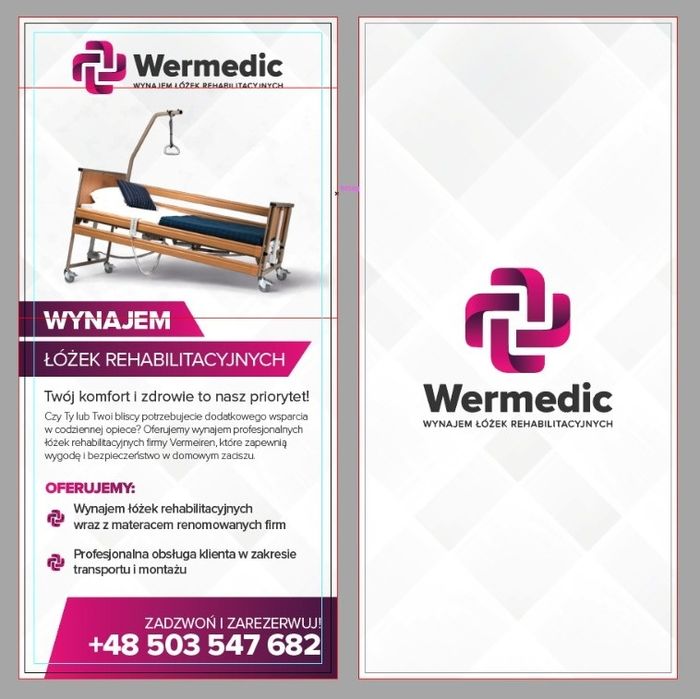 Łóżko rehab.med elektr.z materacem.Transport, montaż. BYTÓW