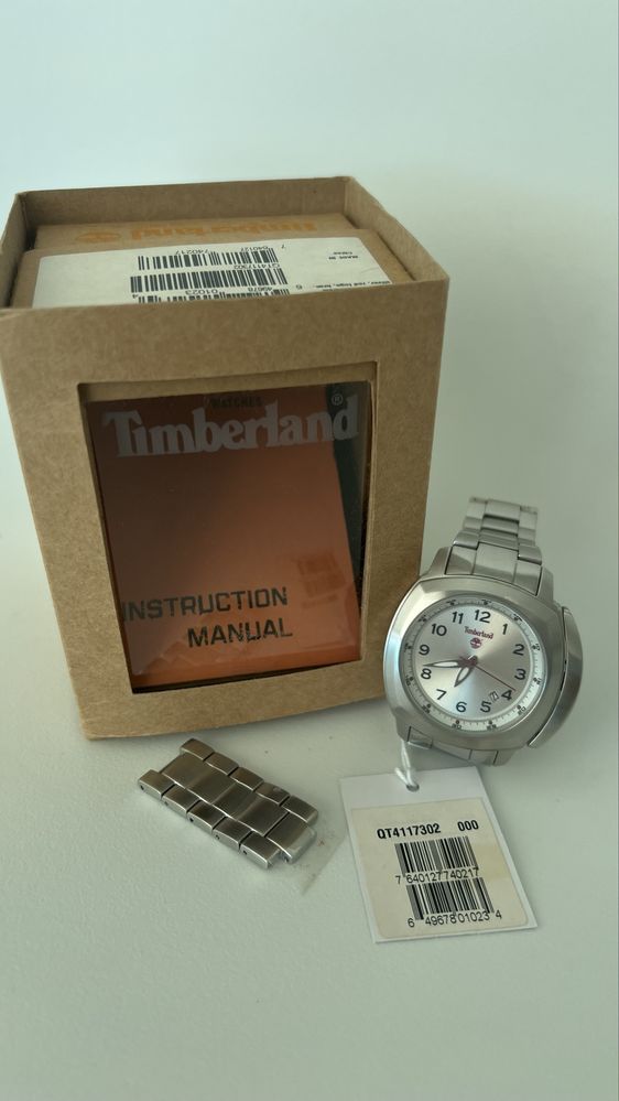 Relógio prateado Timberland