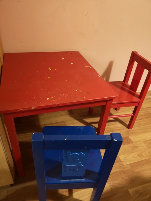 Детский стол, стулья, Ikea Kritter, дитячий стілець