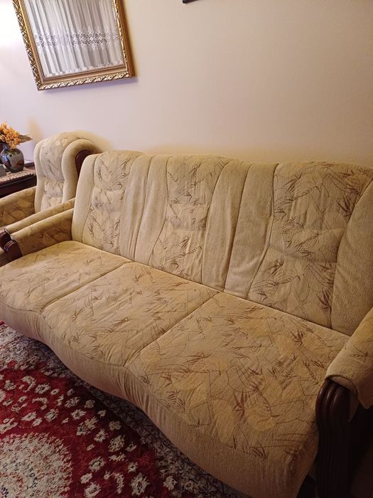 Wersalka z dwoma fotelami