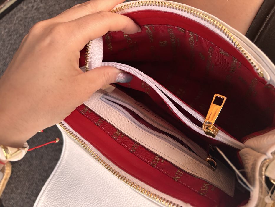 Elegancka Torebka listonoszka kokarda massimo conti