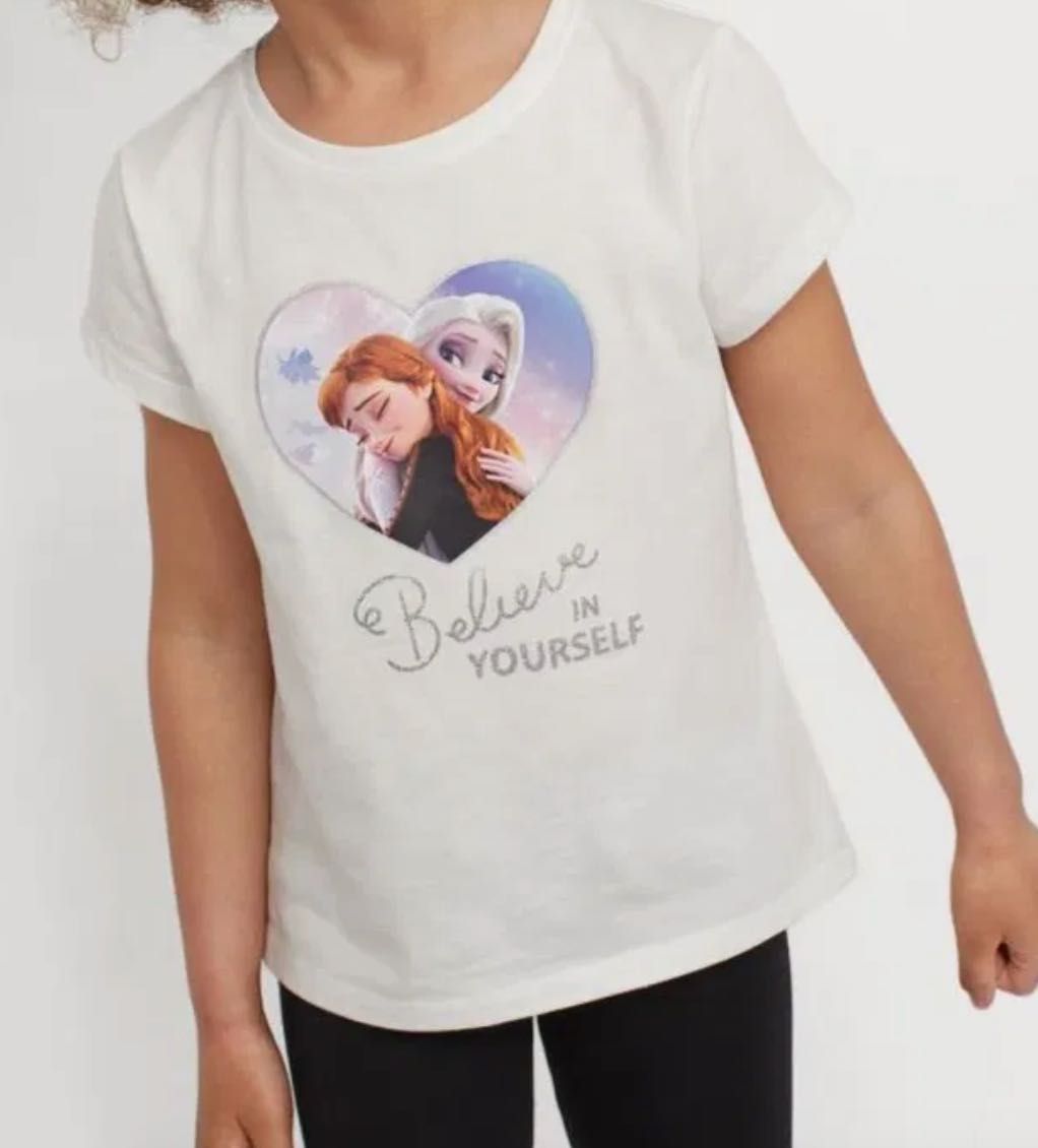 Elsa, Elza, Frozen, Kraina Lodu koszulka, t-shirt 98/104 DWUPAK