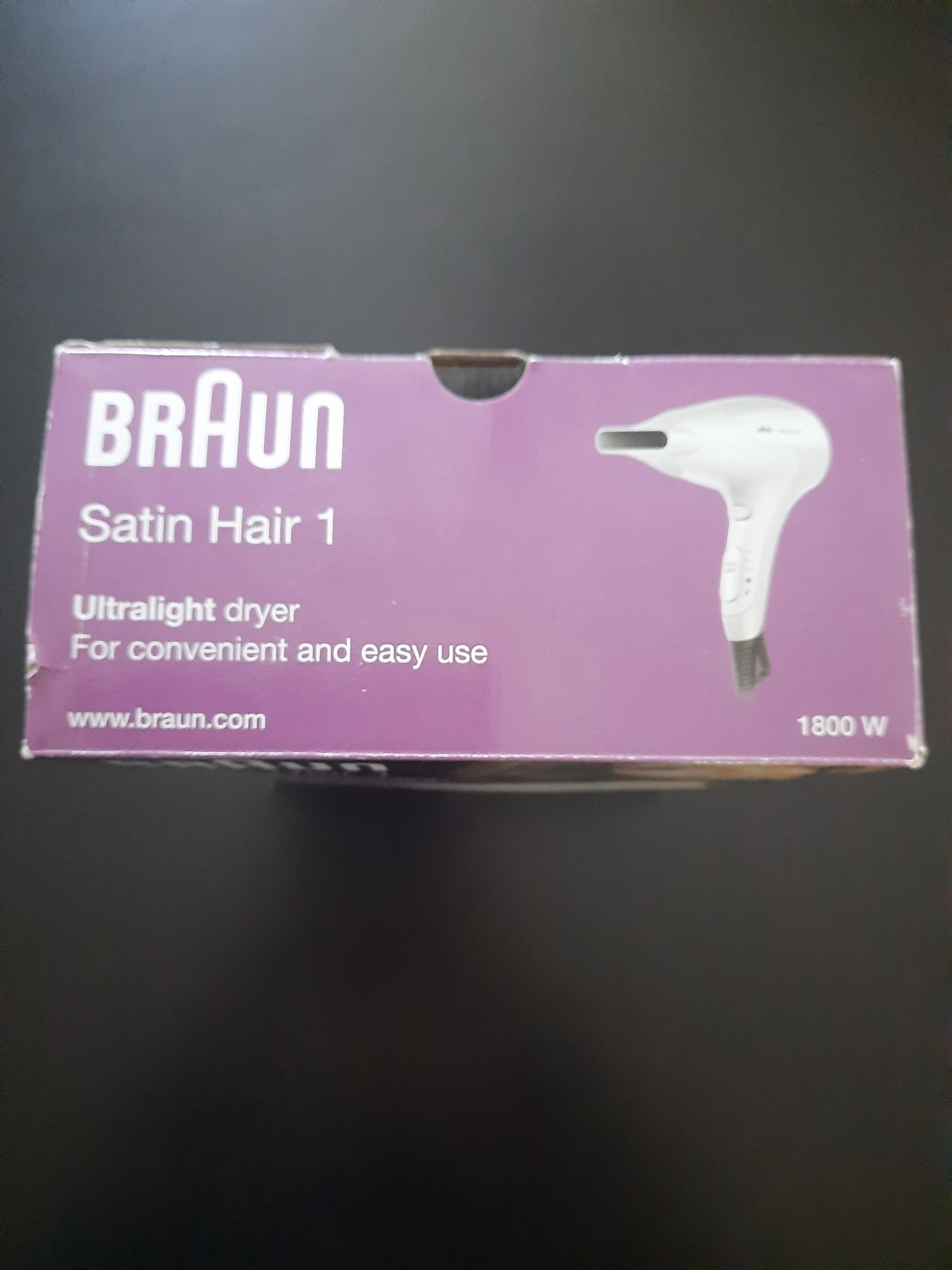 Biała suszarka braun satin hair 1 nowa 1800W ultra light