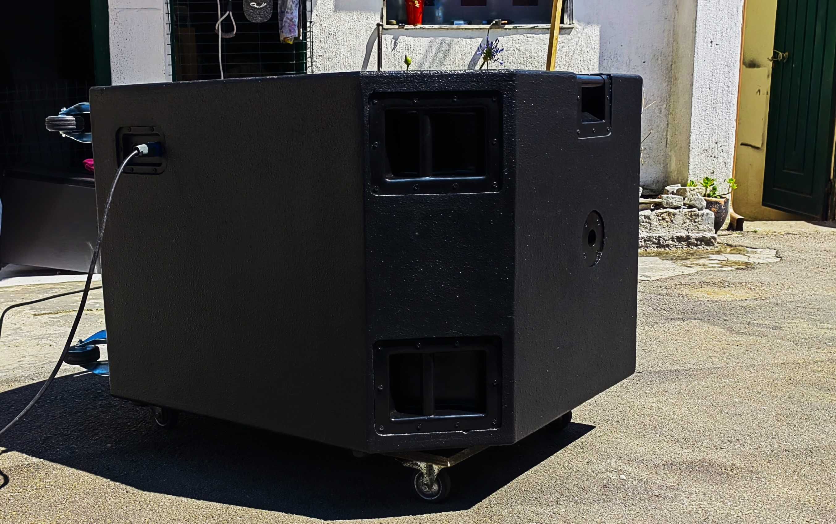 Sub graves duplos, singles de 1000 W a 4000 W Rms