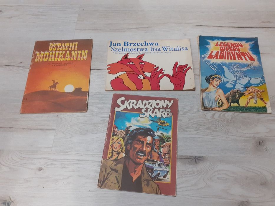 Cztery stare komiksy z PRL-U. Pierwsze edycje.