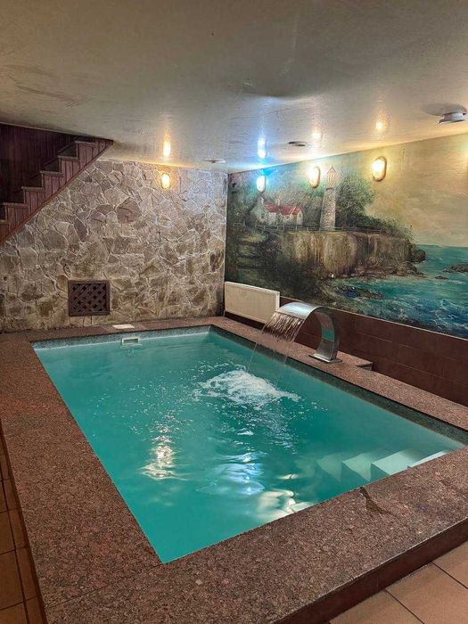 Баня на Веретеновке, большой бассейн, камин-мангал(за доп.Пл)
