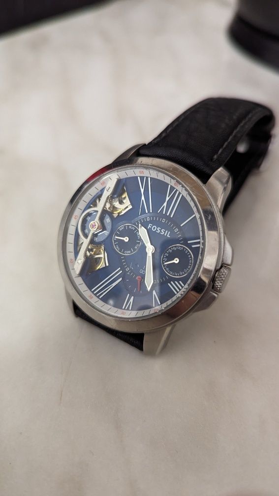 Часы Fossil ME 1161 automatic, годинник США скелетон
