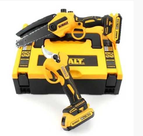 Потужний Акумуляторний набір 2 в 1 DeWalt 24 +Секатор. пилка з мас боч