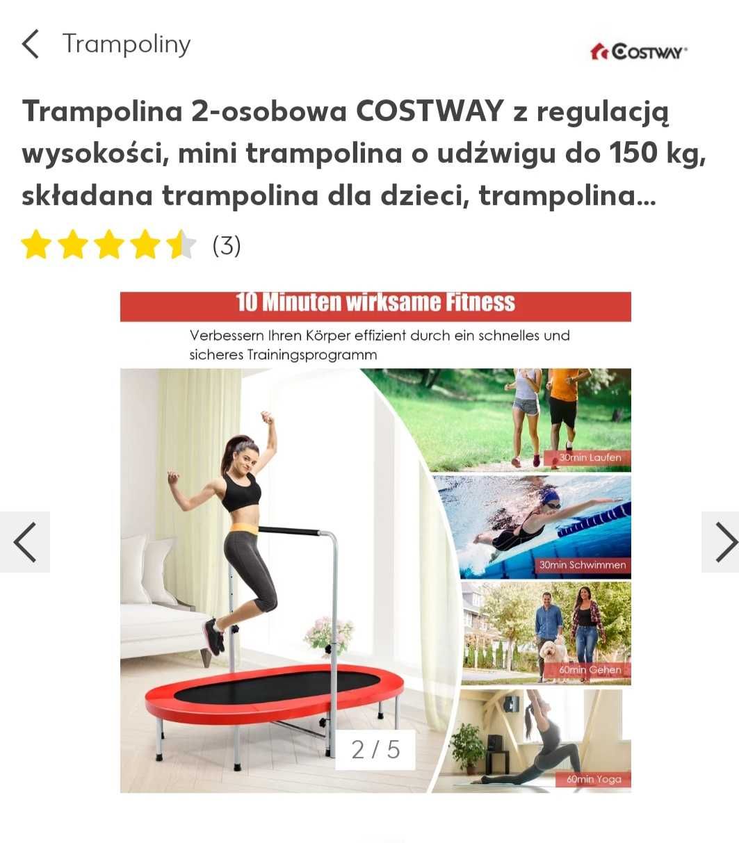 Trampolina 2- osobowa