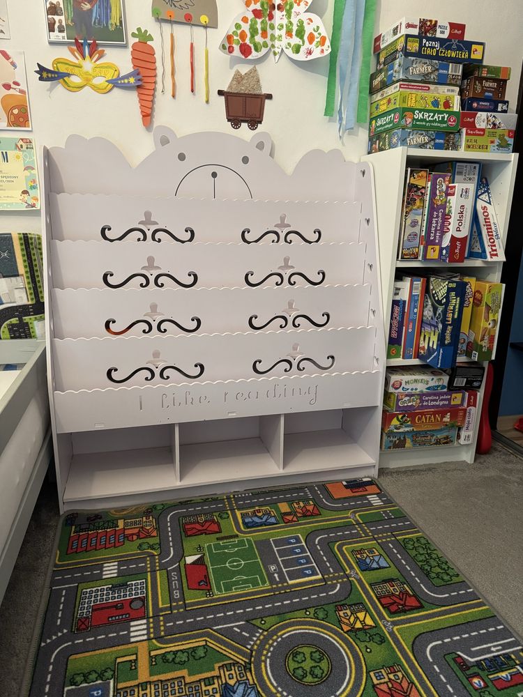Biblioteczka Regał na książki do dziecięcego pokoju biały