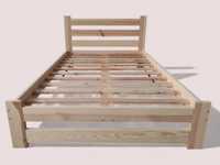 Łóżko drewniane sosnowe wysoki zagłówek-producent