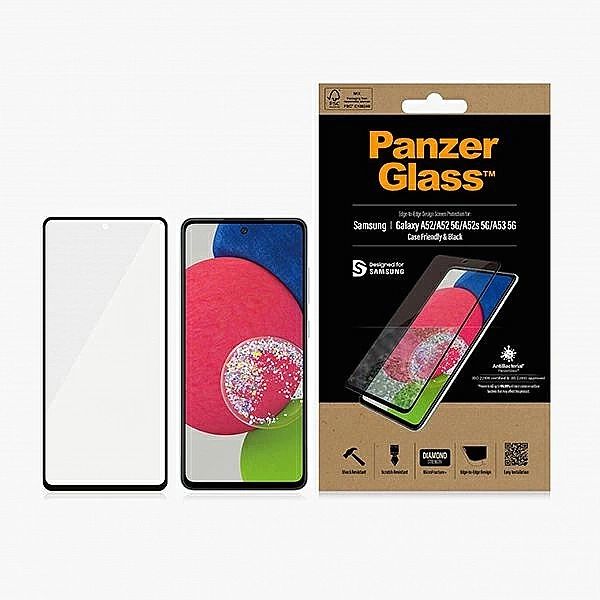 Szkło PanzerGlass E2E Microfracture antybakteryjne na Samsung Galaxy A