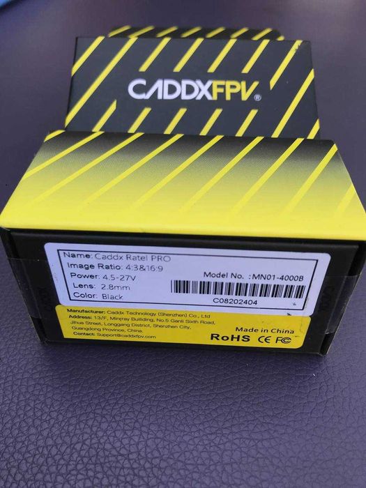 Камера Caddx Ratel PRO 1500TVL 1/1.8" 16:9/4:3 NTSC/PAL
