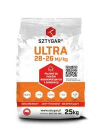 EKOGROSZEK Sztygar ULTRA - 28 - 26 MJ/kg -  PROMOCJA - pakowany 25kg