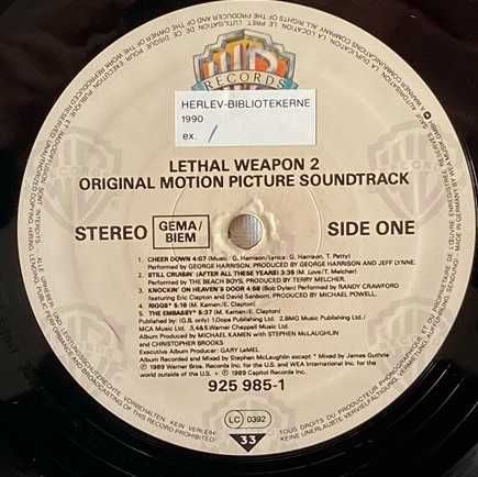 Various – Lethal Weapon 2 (Original Motion Picture Soundtrack)