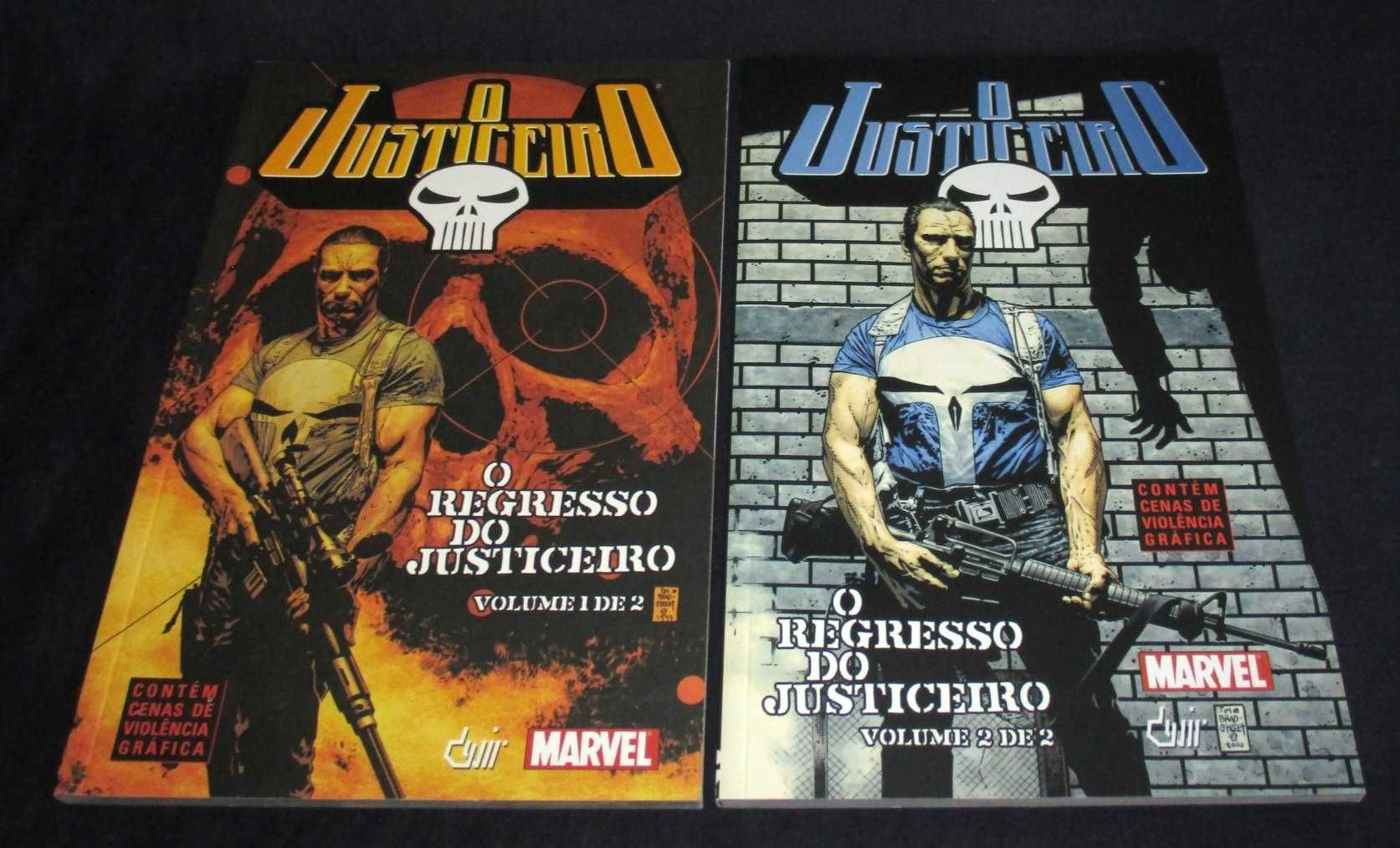 Livros BD O Regresso do Justiceiro 1 e 2 Devir Marvel