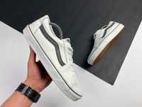 Кеды Vans Old Skool Original 44.5-45р белые кожаные