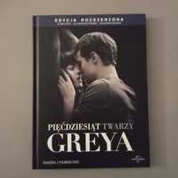 "Pięćdziesiąt Twarzy Greya" film DVD, edycja rozszerzona + książka