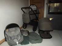 Venicci Tinum Edge Moss 3w1 Swietny Stan +Cybex aton m