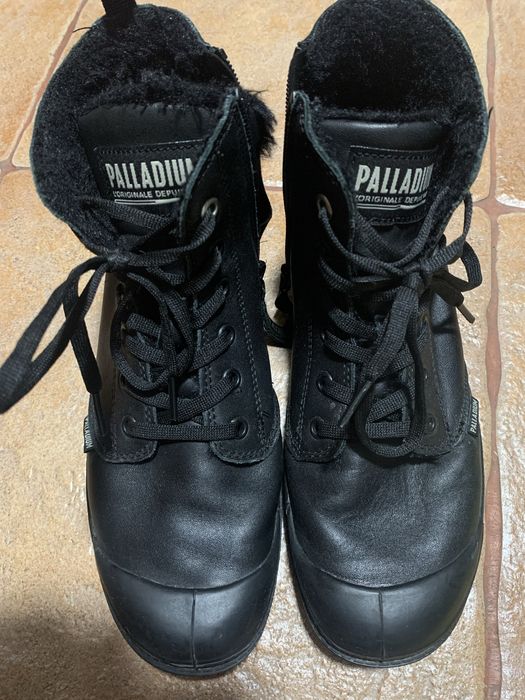 Palladium шкіряні кеди на цигейці