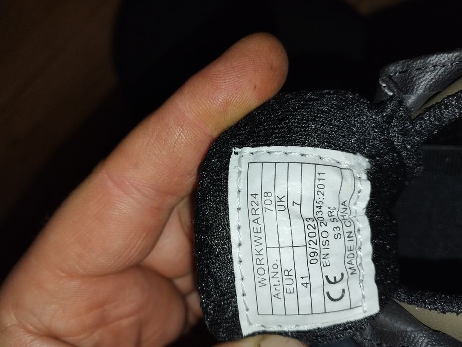 Buty robocze, skórzane rozmiar 41