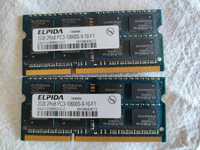 2x2GB memória RAM Elpida 2Rx8 PC3-10600S-9-10-F1