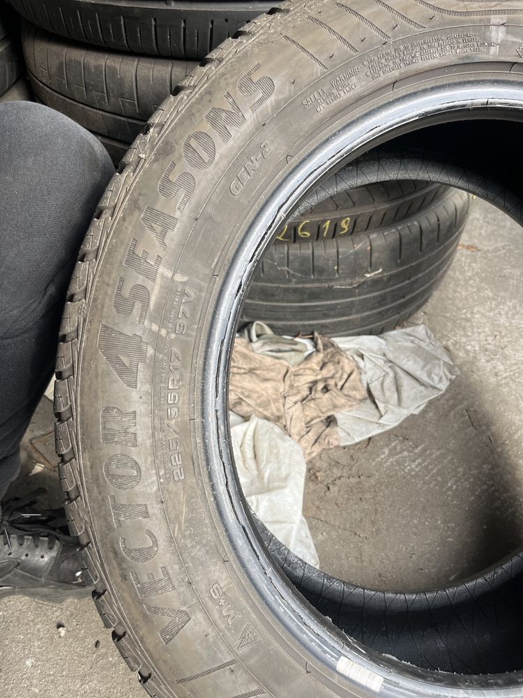 2x 225/55/17 Goodyear Vector4Seasons 6,5mm 2szt 2018r