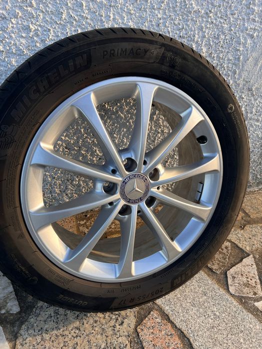 Vendo jantes de liga leve Mercedes originais pneus Michelin