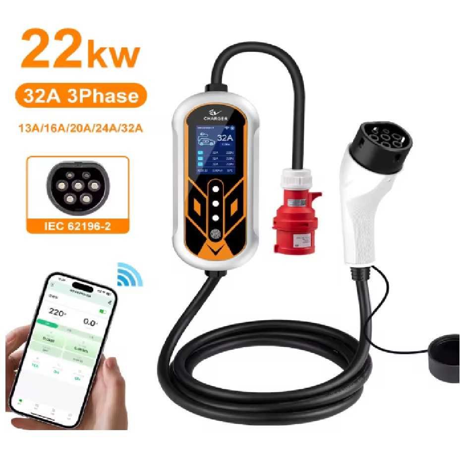 3 фазна станція для електромобілів  Type 2  11/22 кВт Wallbox