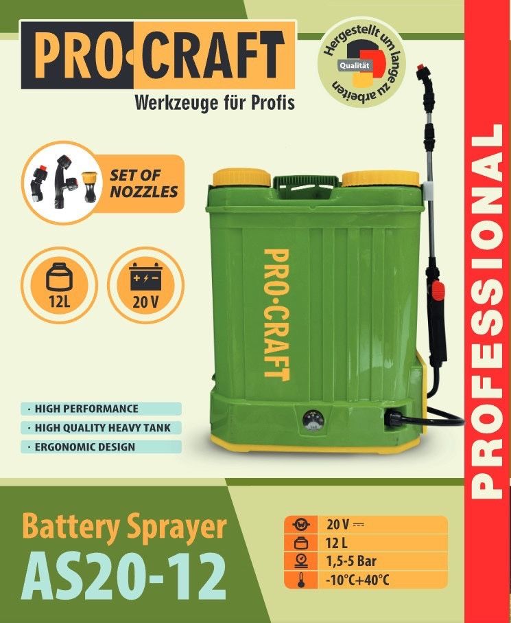 Акумуляторний обприскувач Procraft