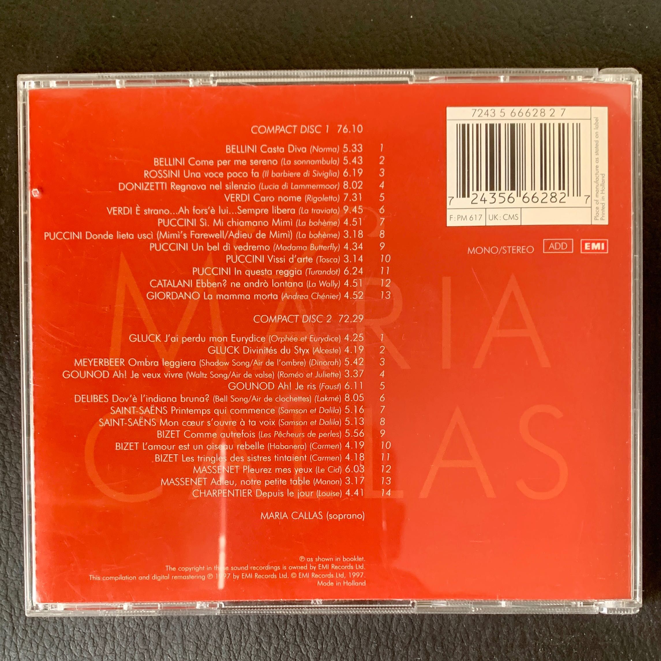 MARIA CALLAS / The voice of the century / 2 CDs / árias de ópera