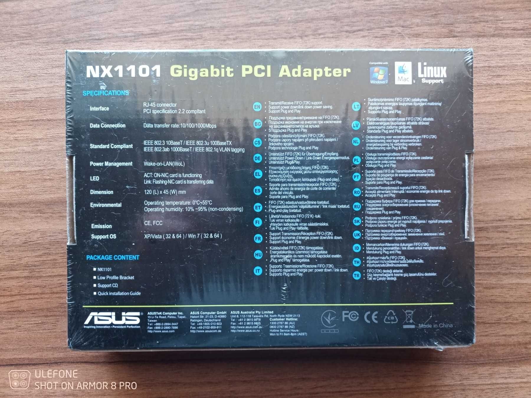 Сетевая карта PCI Asus NX1101