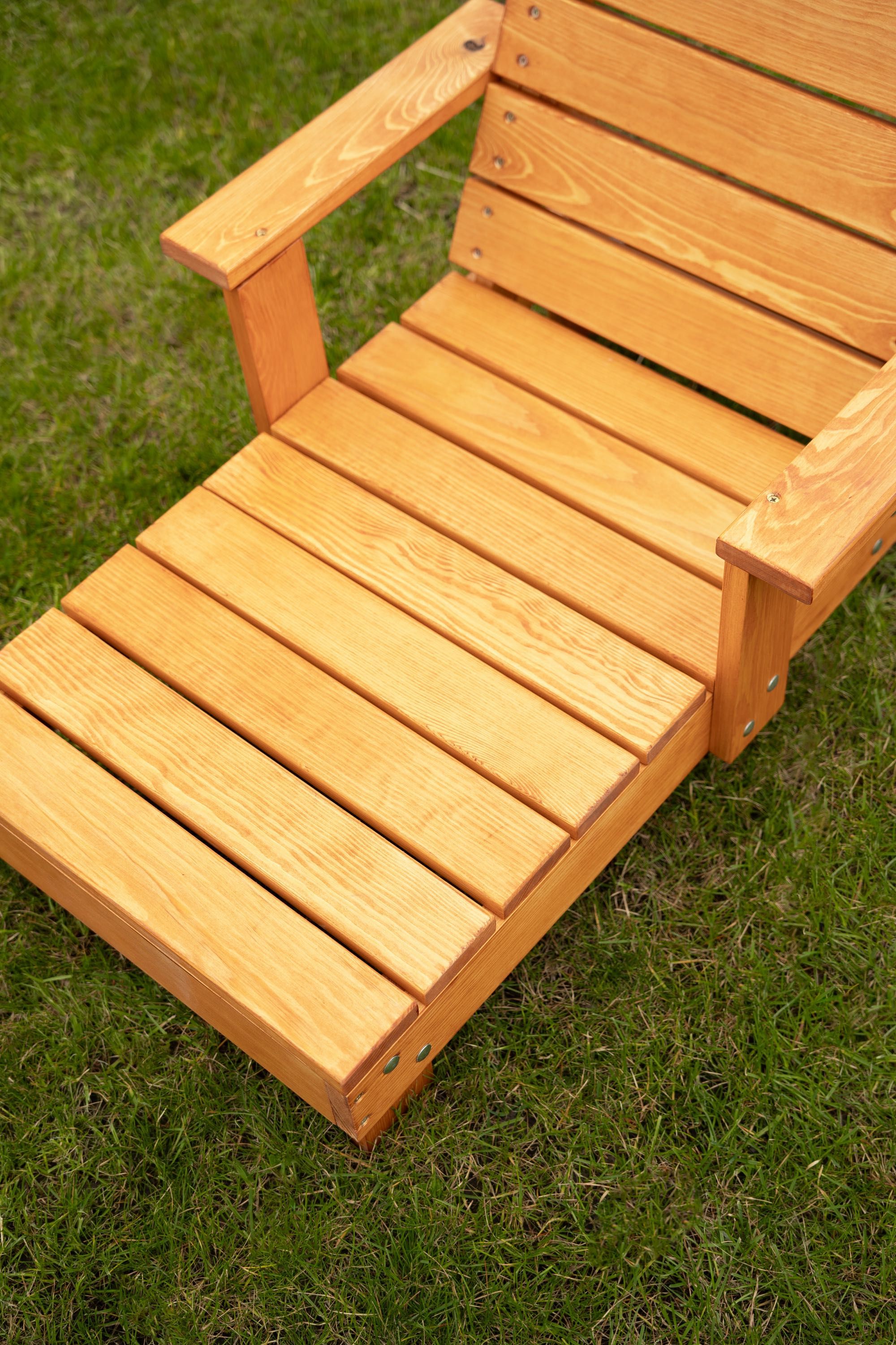 Drewniany leżak - ogrodowy - dziecięcy - wysoka jakość
