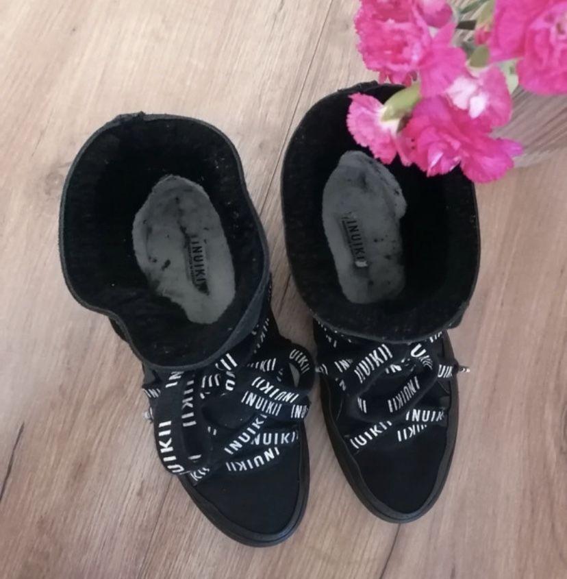 Inuikii 38 śniegowce buty zimowe botki ocieplane viral