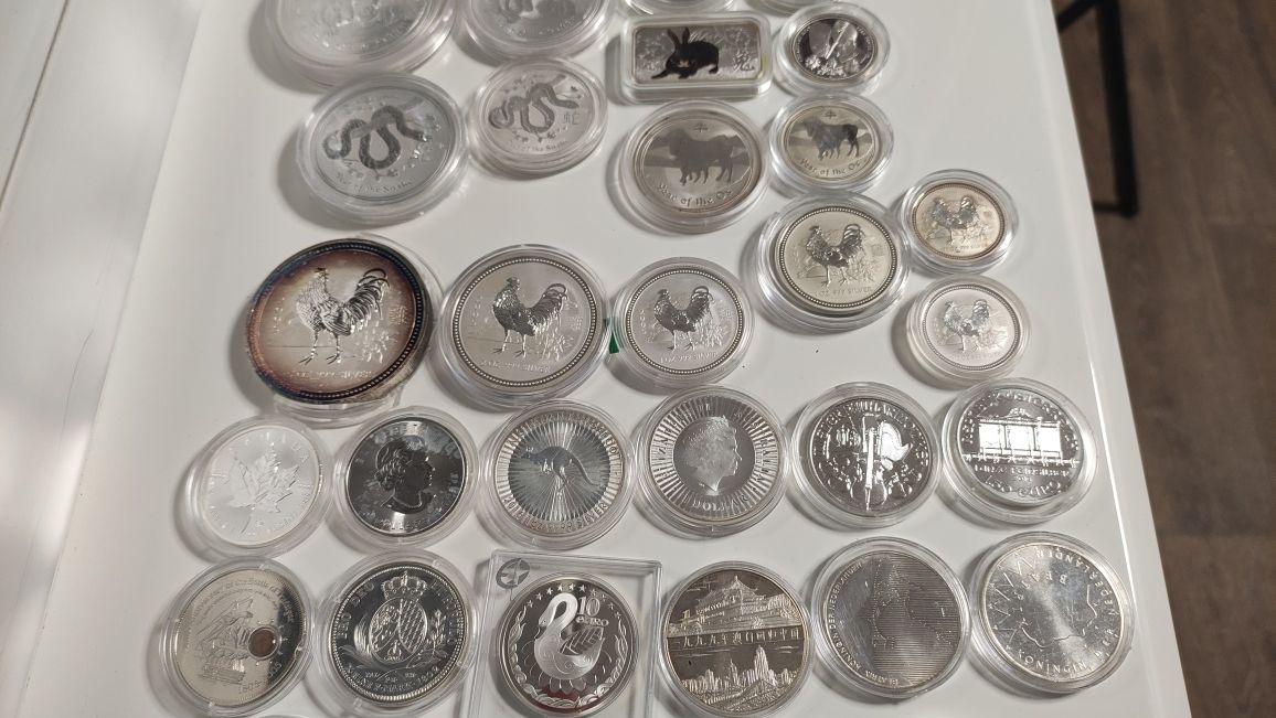Срібні монети інвестиційні та колекційні. 0.5-5 oz.