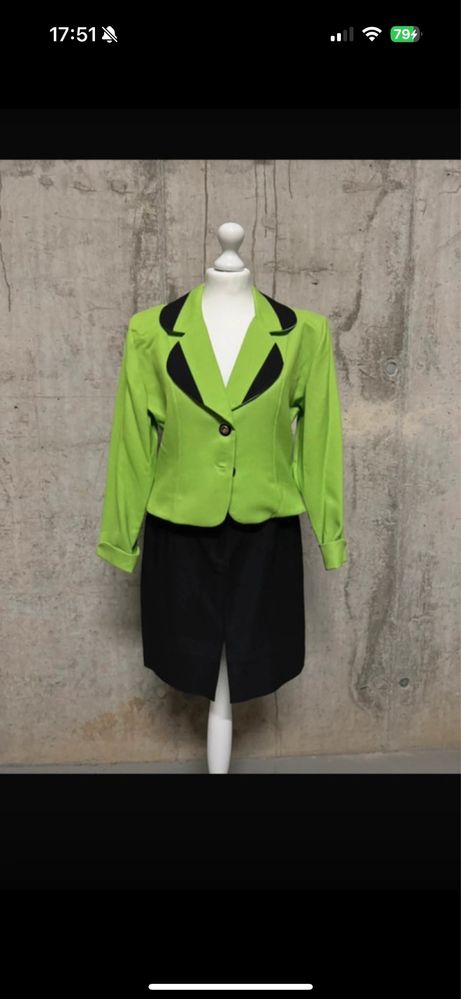 Garnitur limonka vintage