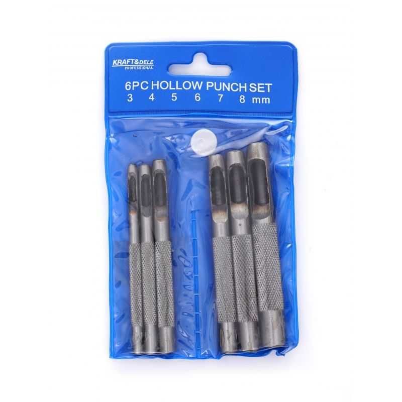 Wycinaki wybijaki 5szt do otworów 3-8mm KD11201