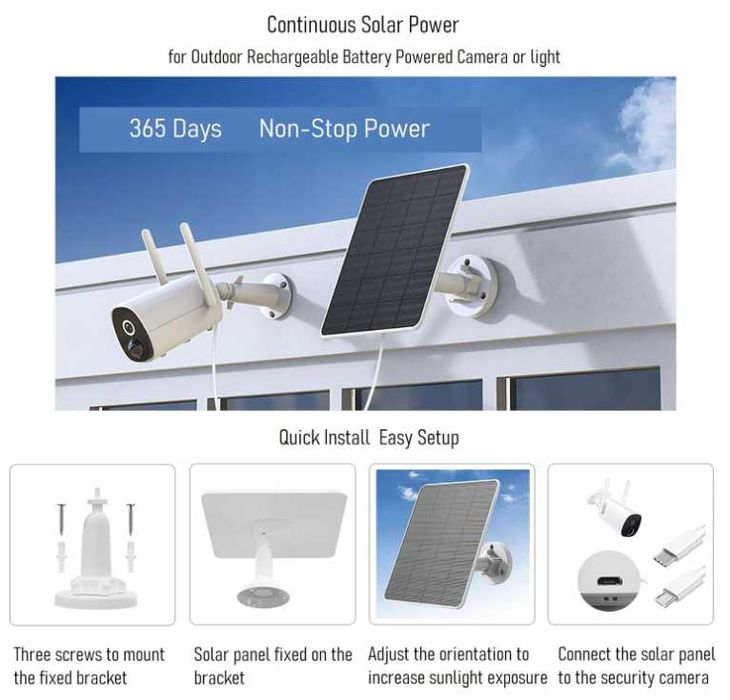 Zestaw 2 paneli solarnych 6W 5V USB typu B Rhorawill
