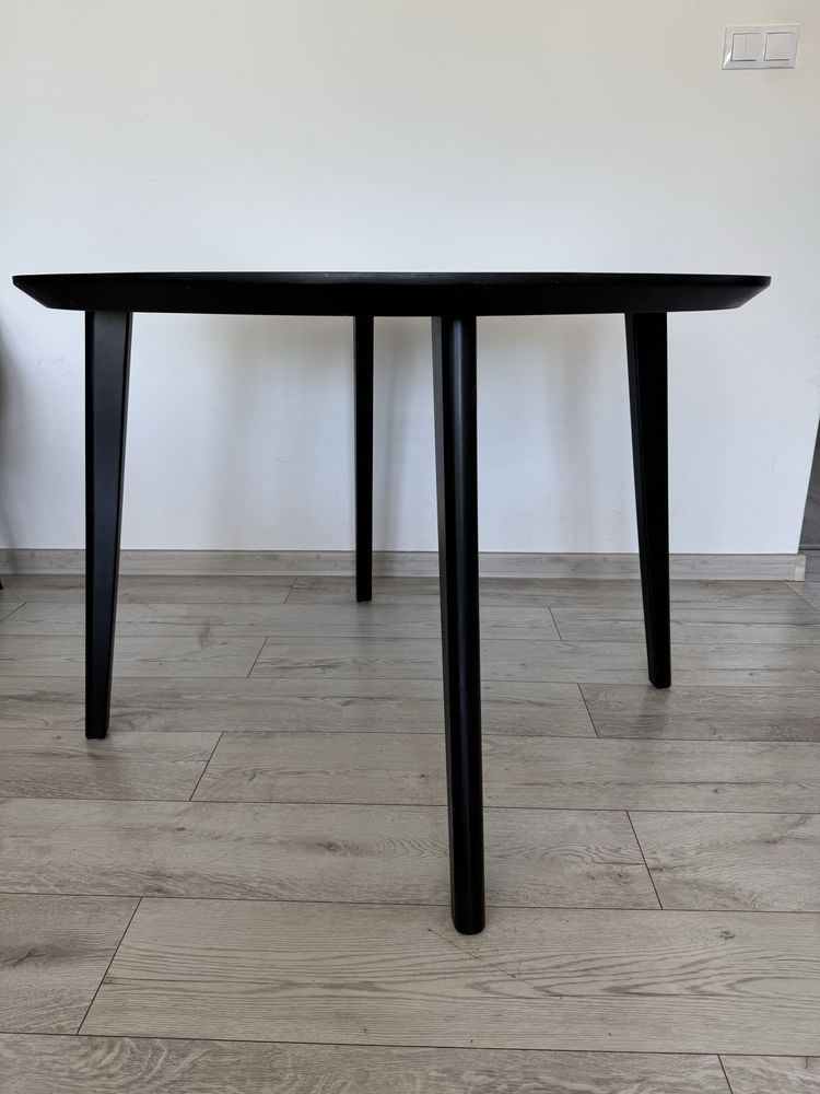 Stół okrągły IKEA LISABO czarny