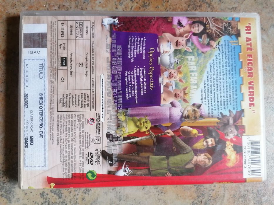 DVD Shrek O Terceiro