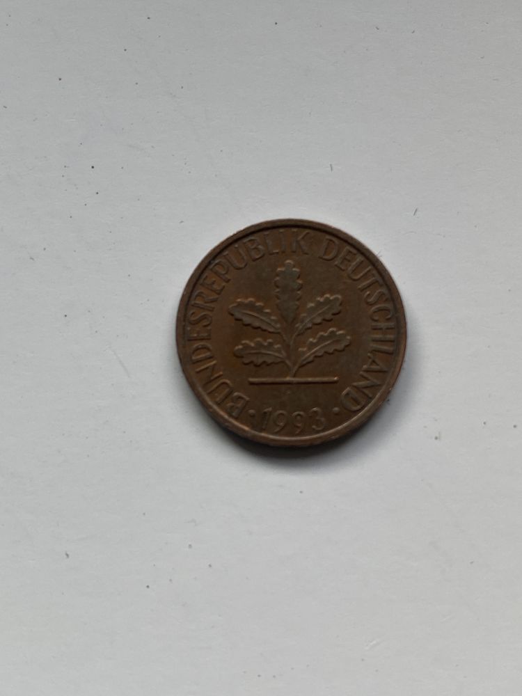 Moneta RFN - 1 fenig pfennig 1993