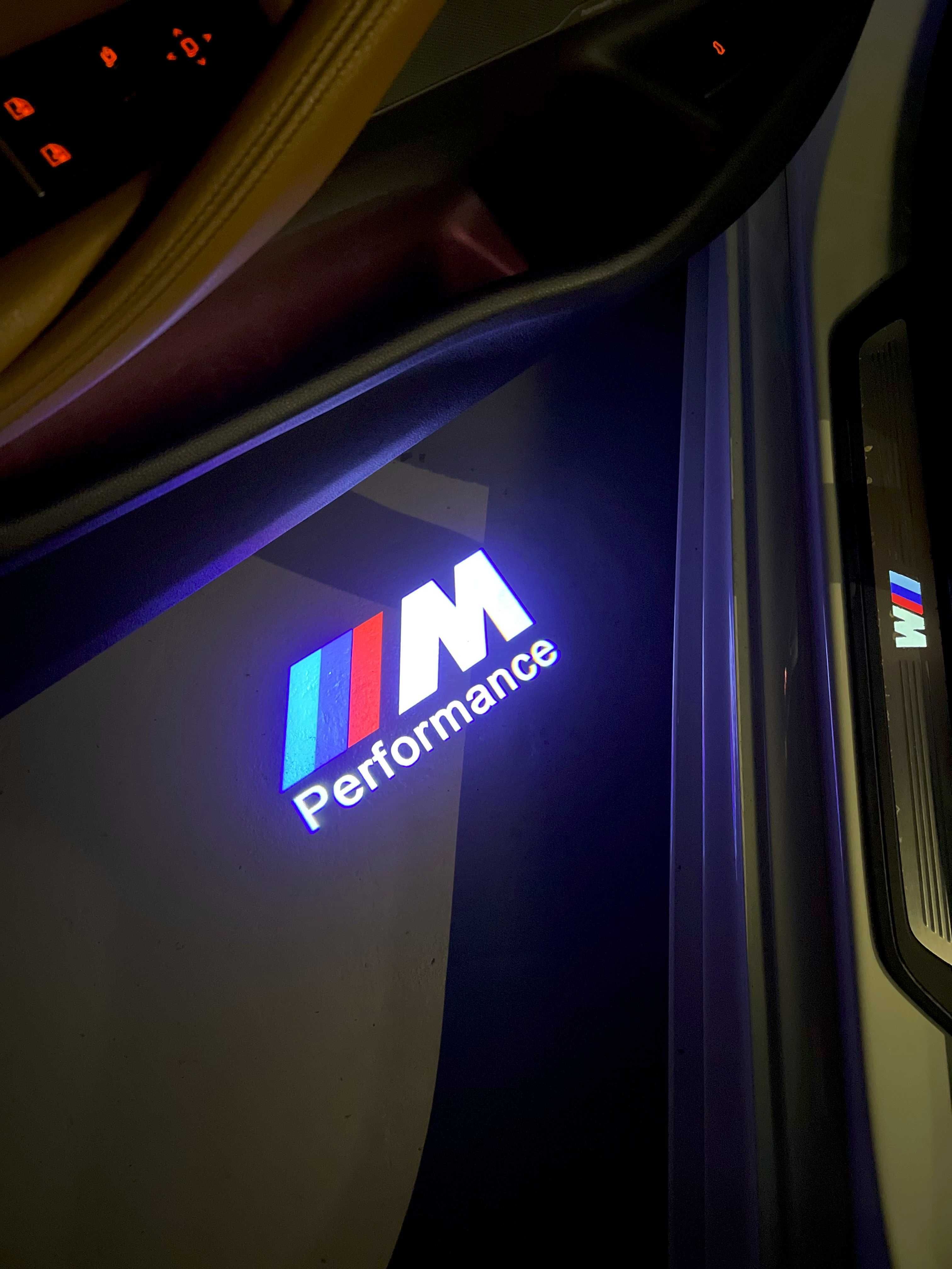 Проекция логотипа в двери BMW (orig, M, M perf, 50th anniversary)