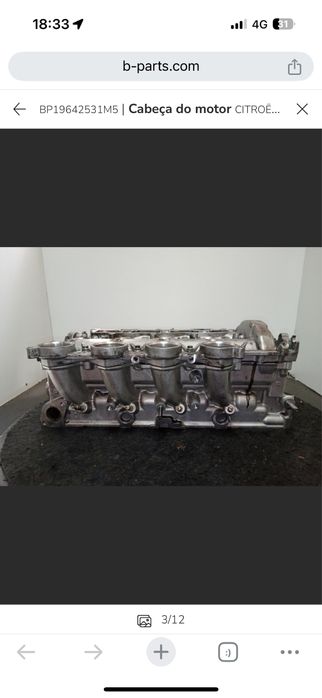 Cabeca motor pegeout 1.6 110