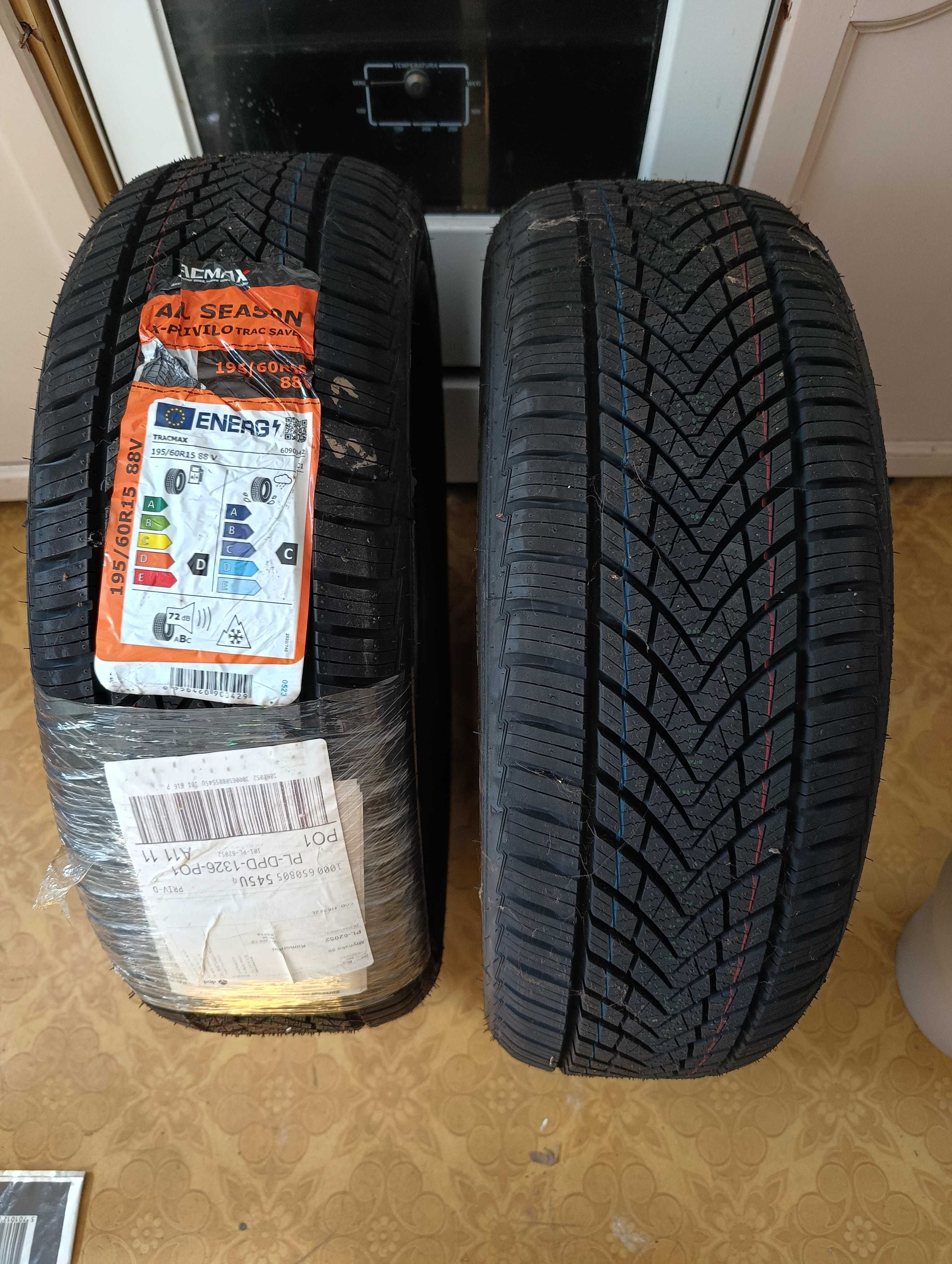 Opony tracmax całosezonowe 195/60/15  2 szt.