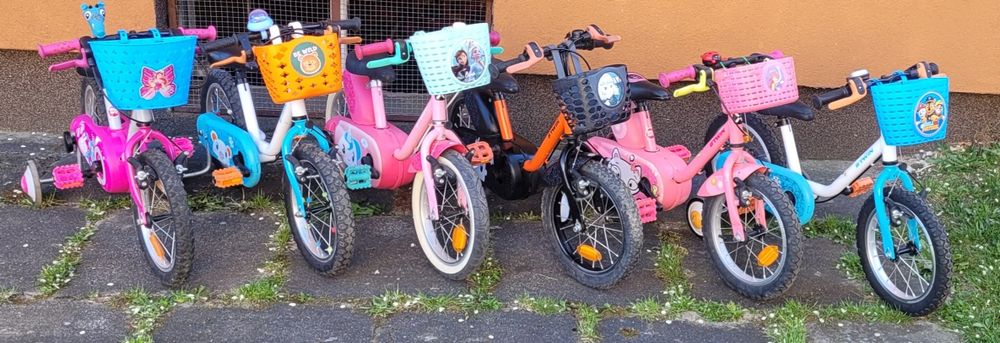 Rower  rowerek btwin 14 cali z kółkami bocznymi