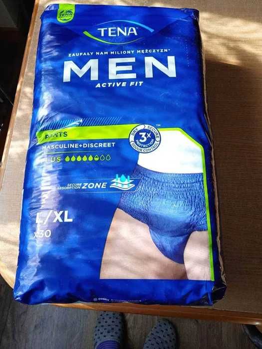 Pieluchomajtki dla dorosłych Tena Men rozmiar L/XL 90 szt.