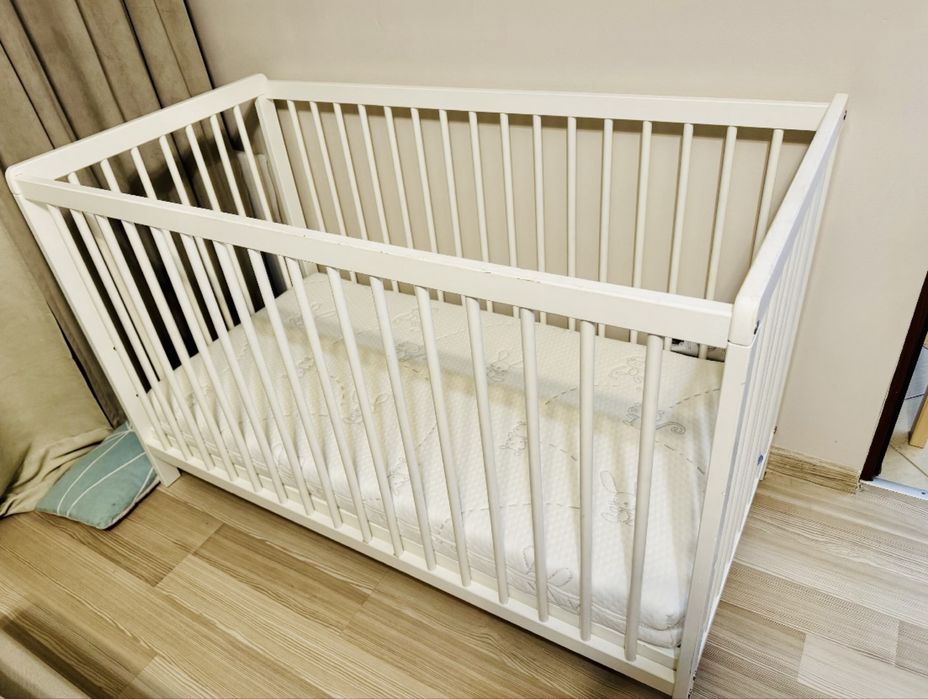 Łóżeczko niemowlece 120x60 plus materac Hilding Dobranocka