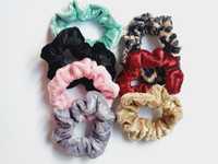 Gumki scrunchie welurowe