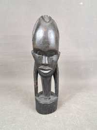 Afrykańska rzeźba drewniana, heban, Masaj, Afryka, wys. 21 cm