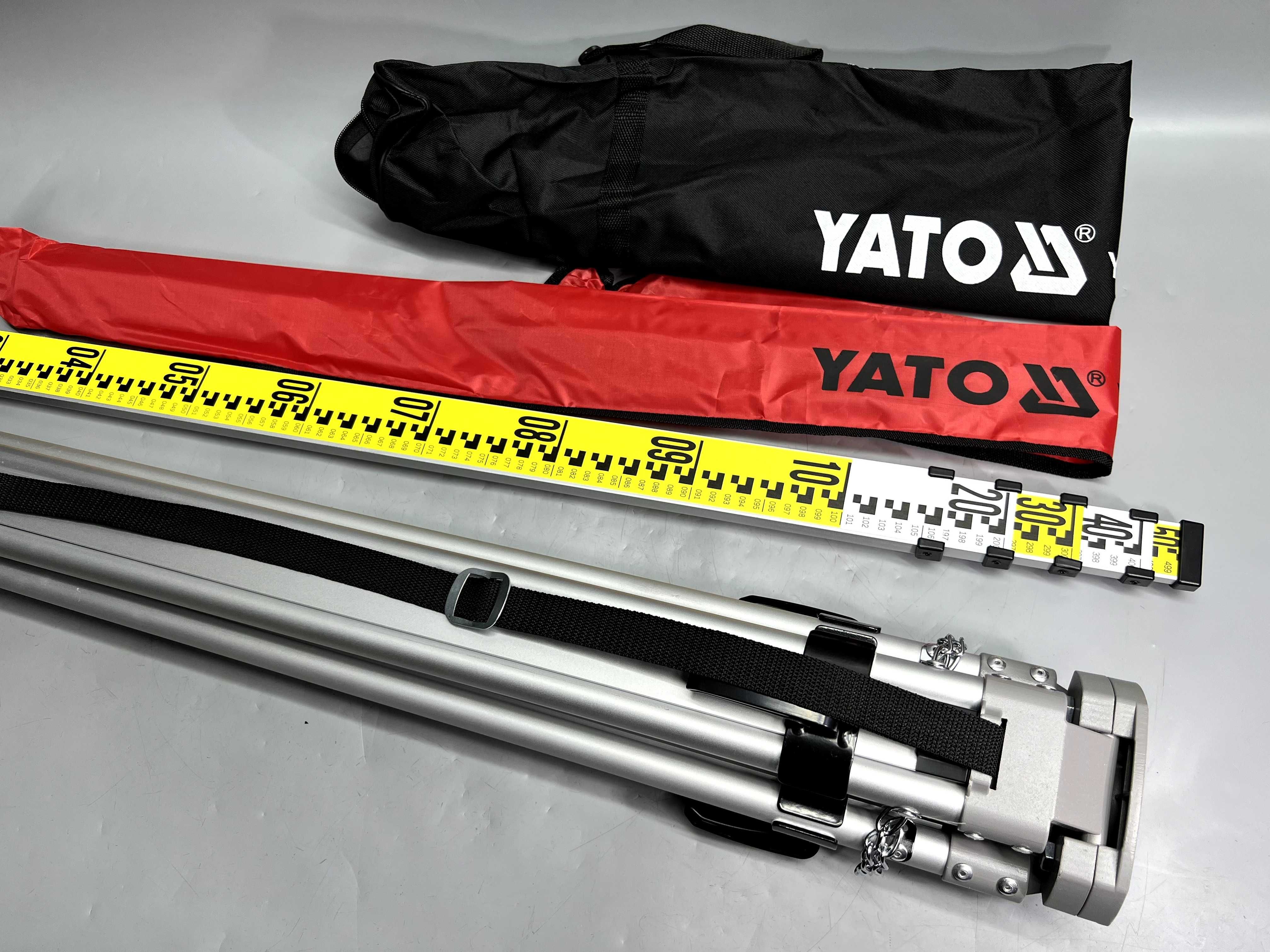 Профессиональный алюминиевый Комплект штатив YATO + рейка YATO 5 м